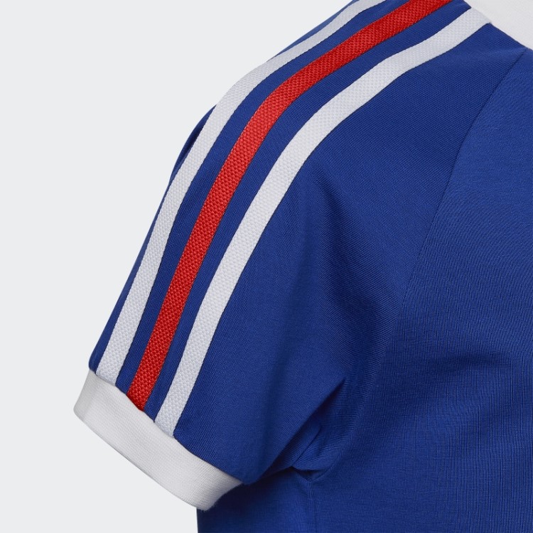 Camiseta Azul Royal Adidas Adicolor Com As Três Listras