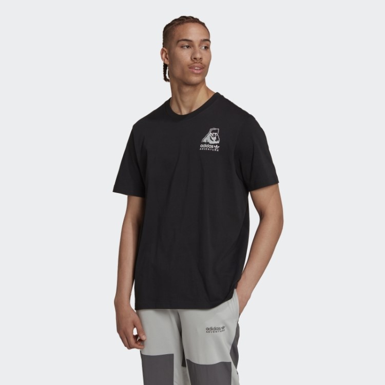 Camiseta De Inverno Preta Adidas Adventure Quente