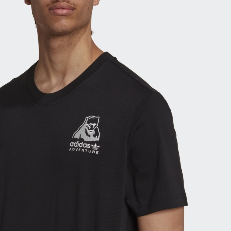 Camiseta De Inverno Preta Adidas Adventure Quente
