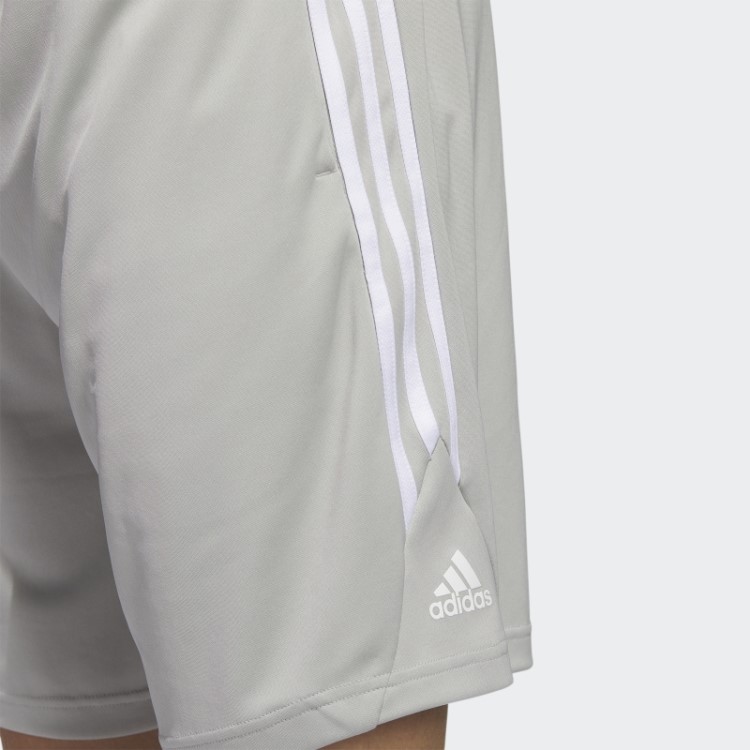 Bermuda De Basquete Adidas Legends 3 Listras Cinza Metálico