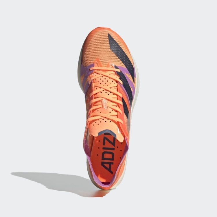 Tênis De Corrida Bege Laranja Adizero Takumi Sen 8 Adidas