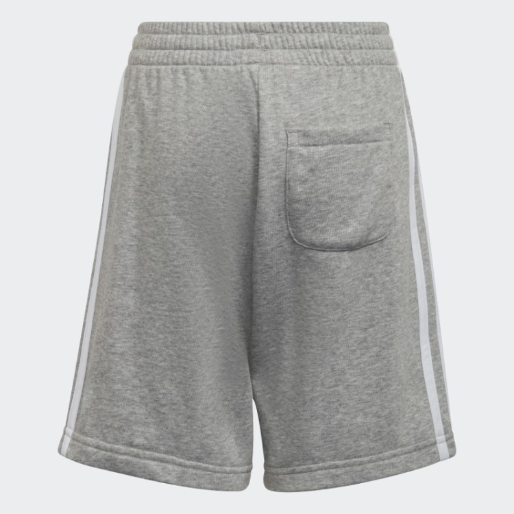 Bermuda Branca Com As Três Listras Adidas Essentials
