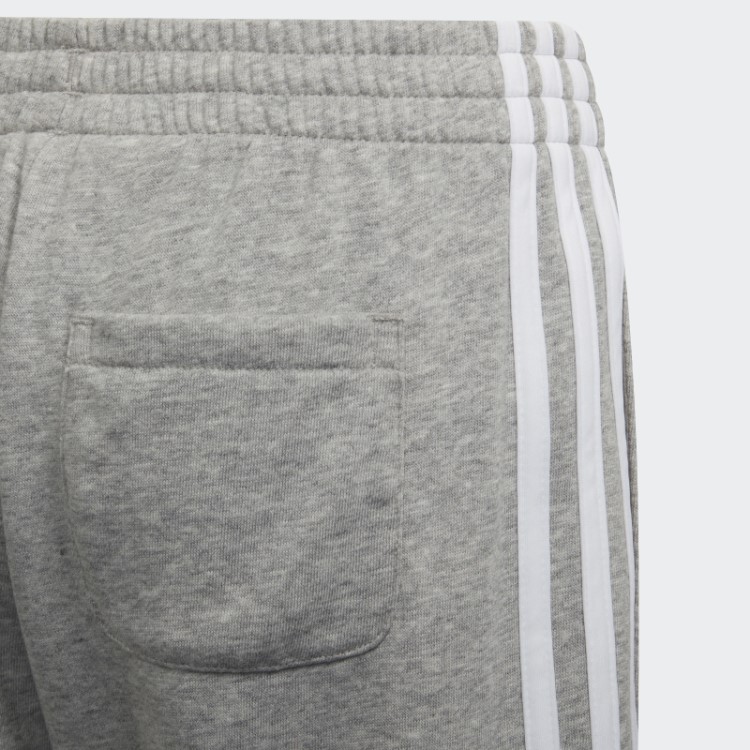 Bermuda Branca Com As Três Listras Adidas Essentials