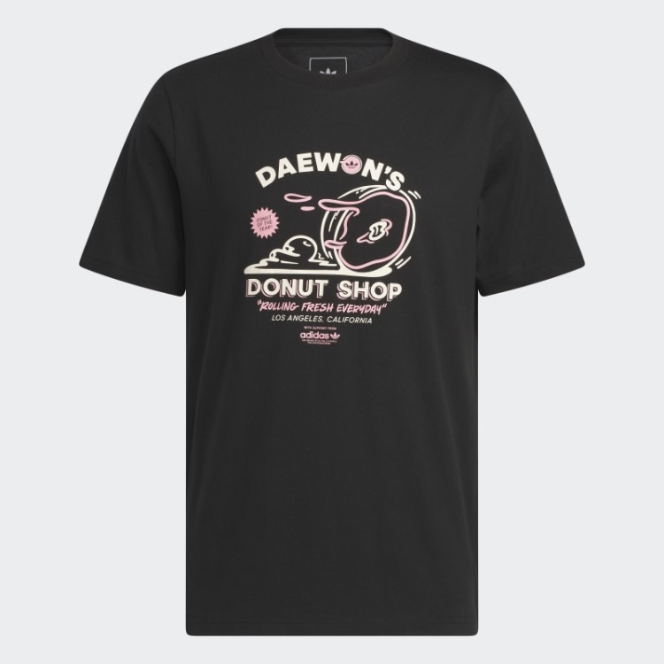 Daewon's Camiseta De Manga Curta Preta Adidas