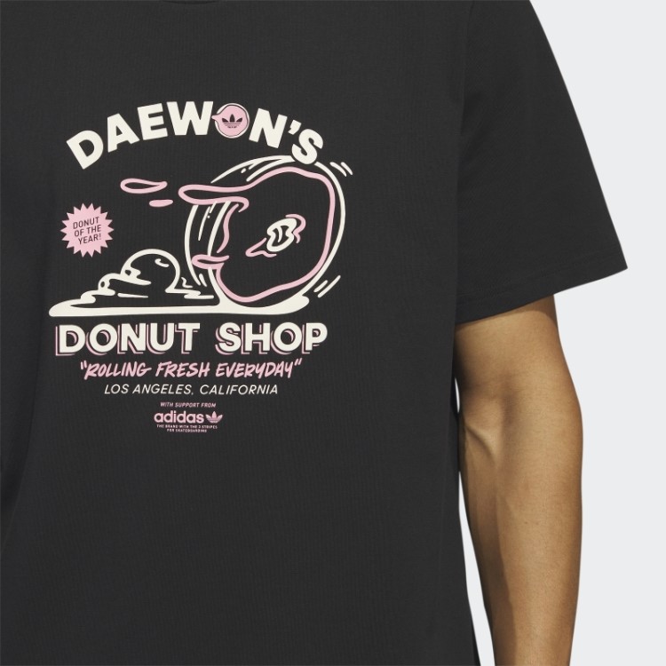 Daewon's Camiseta De Manga Curta Preta Adidas