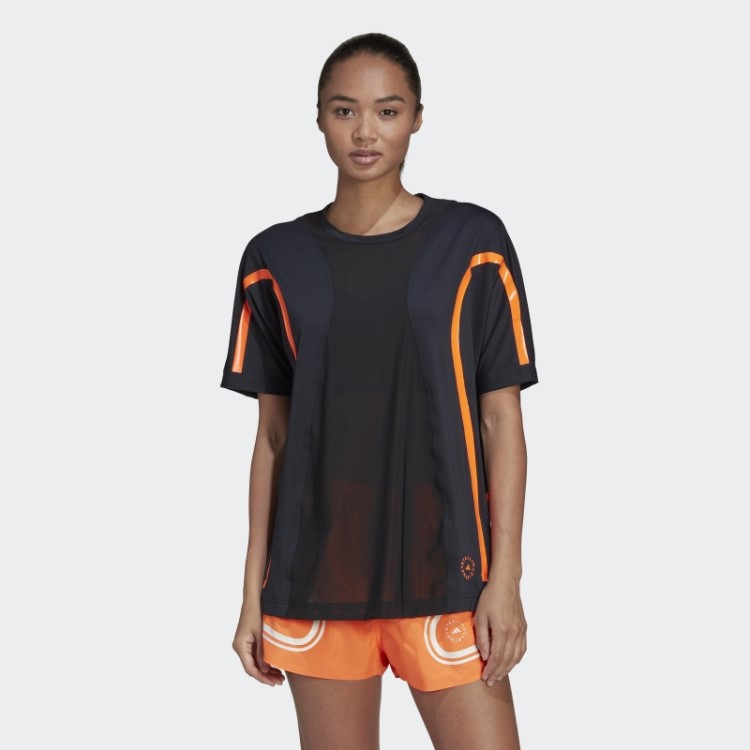 Camiseta Preta Adidas By Stella Mccartney Truepace Running Solta