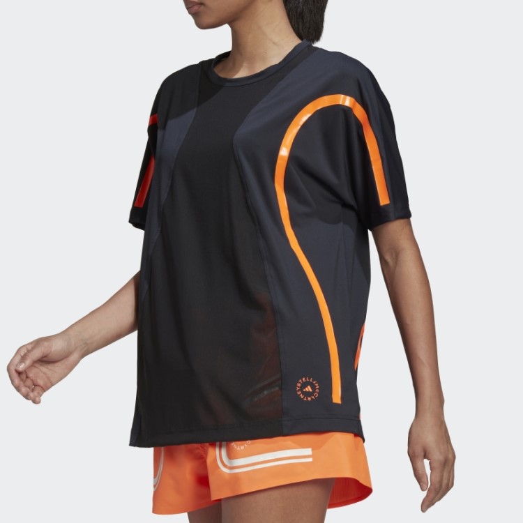 Camiseta Preta Adidas By Stella Mccartney Truepace Running Solta