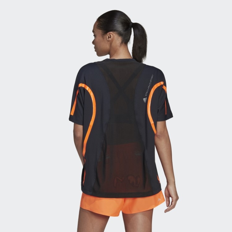 Camiseta Preta Adidas By Stella Mccartney Truepace Running Solta