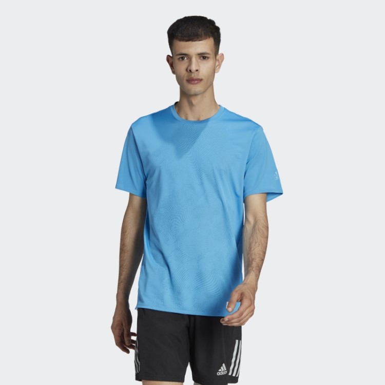 Feito Para Ser Refeito Camiseta De Corrida Azul Adidas