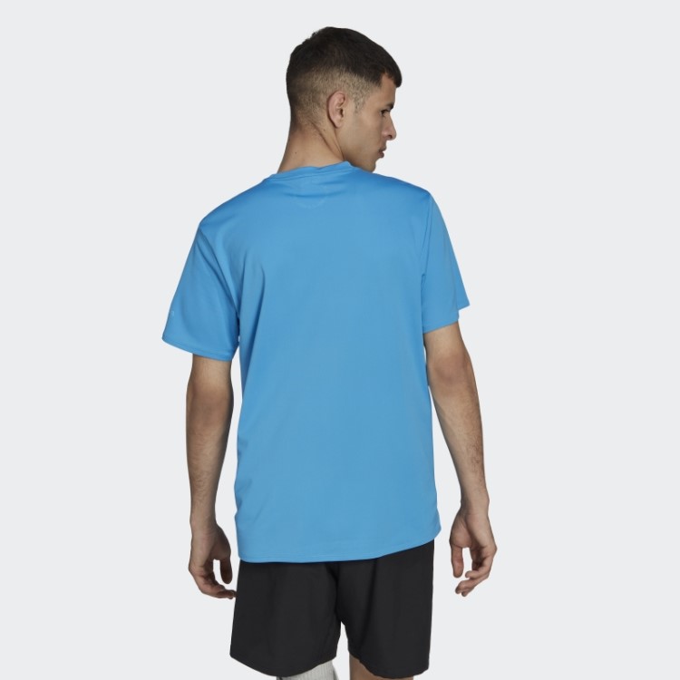 Feito Para Ser Refeito Camiseta De Corrida Azul Adidas