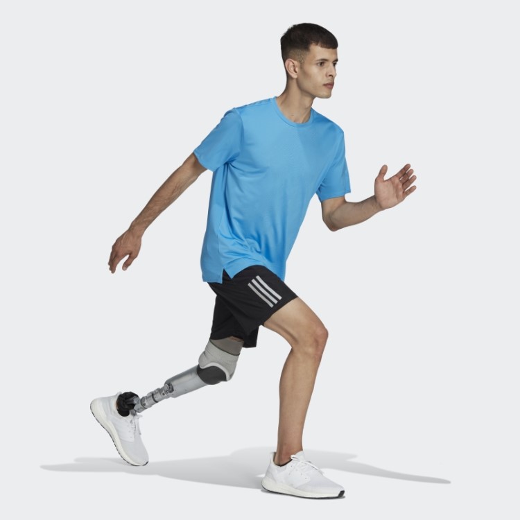 Feito Para Ser Refeito Camiseta De Corrida Azul Adidas