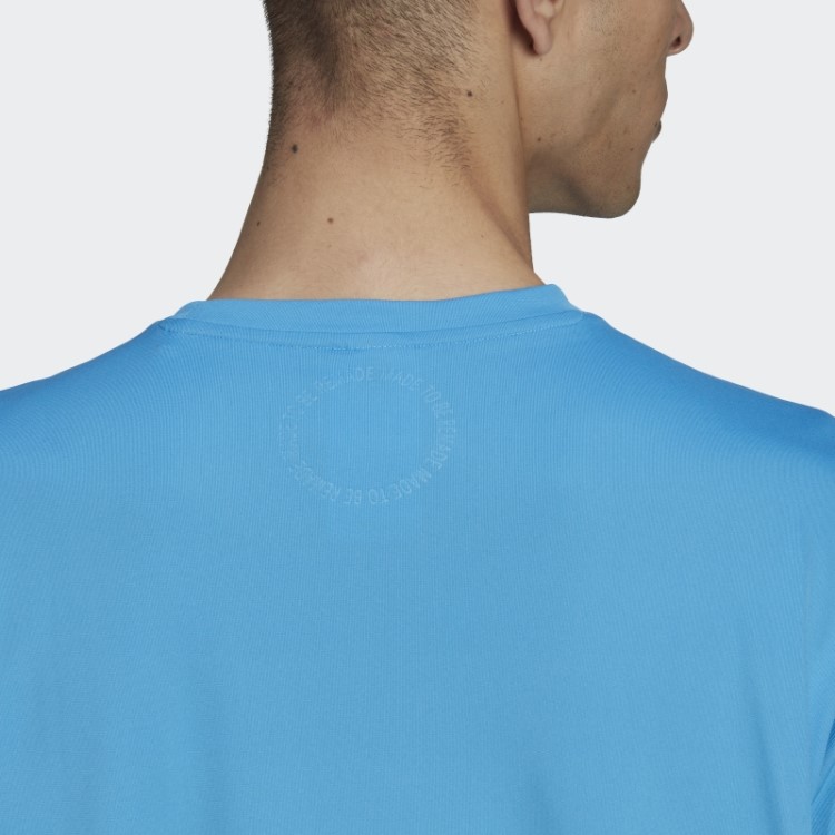 Feito Para Ser Refeito Camiseta De Corrida Azul Adidas