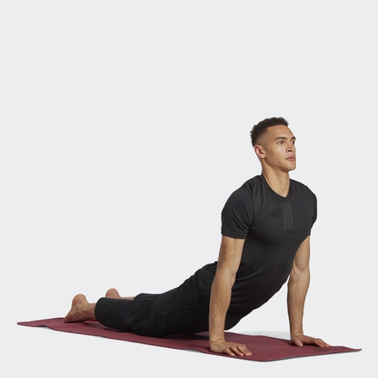 Aeroknit Yoga Base Camiseta De Treinamento Sem Costura Preta Adidas
