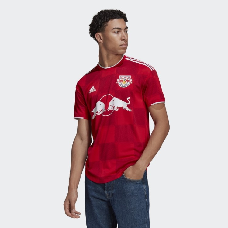 Adidas New York Red Bulls 22/23 Away Autêntico Jersey Vermelho