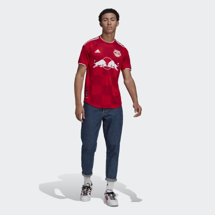 Adidas New York Red Bulls 22/23 Away Autêntico Jersey Vermelho