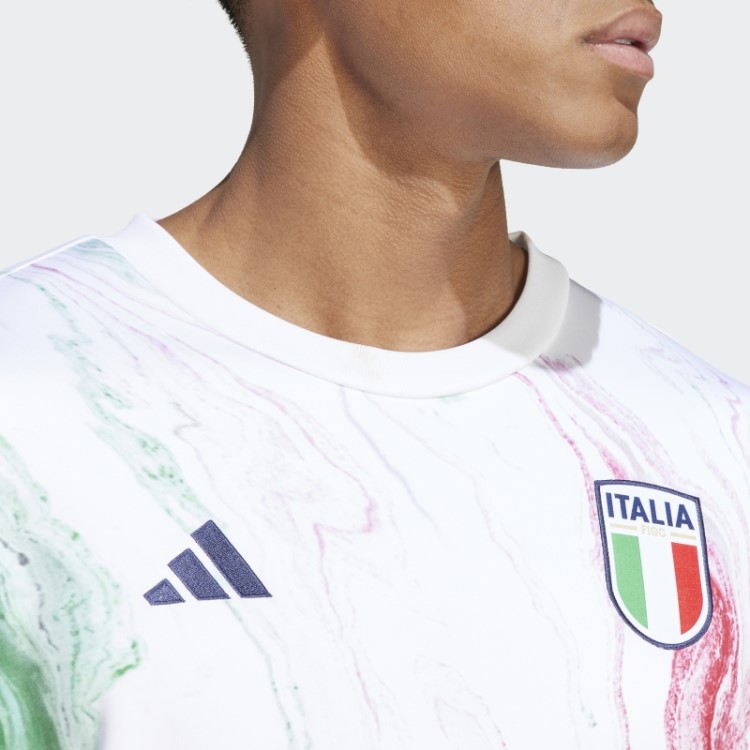 Camisa Quente Pré-jogo Da Itália Verde Adidas