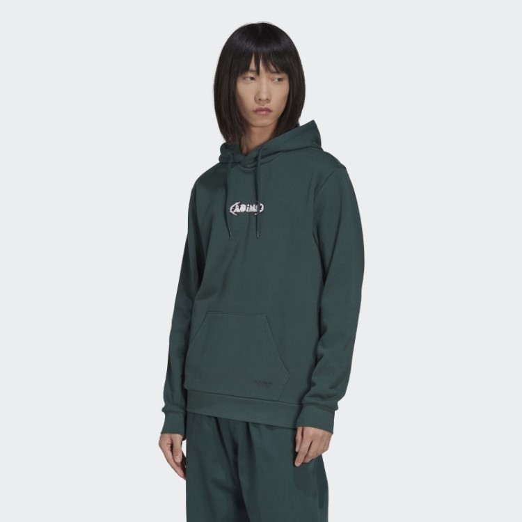 Moletom Com Capuz Adidas Graphics Verde Mineral