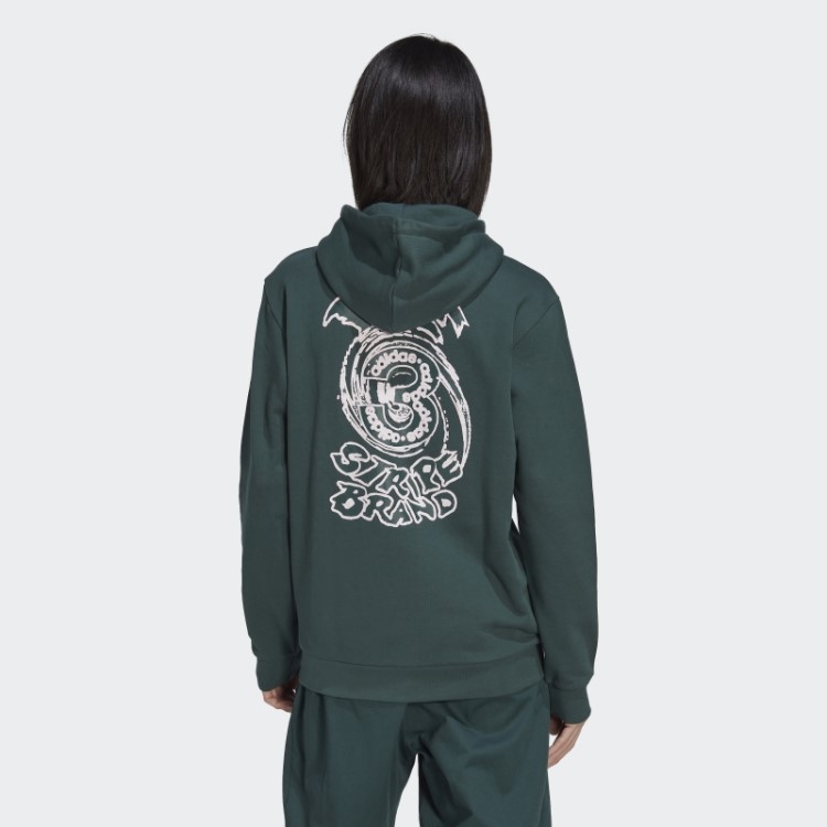 Moletom Com Capuz Adidas Graphics Verde Mineral