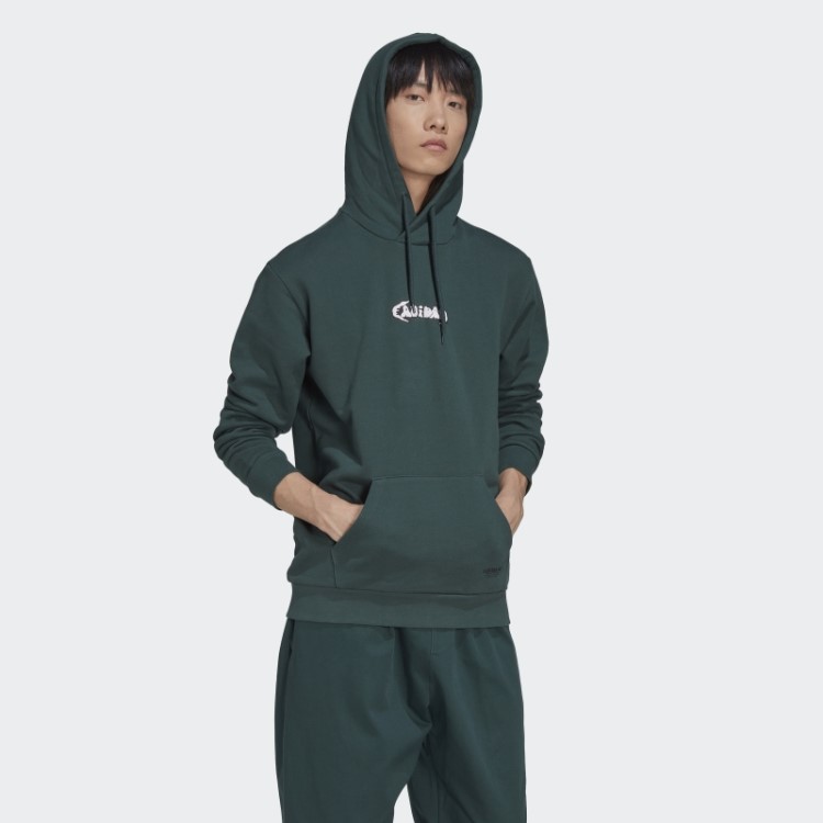 Moletom Com Capuz Adidas Graphics Verde Mineral