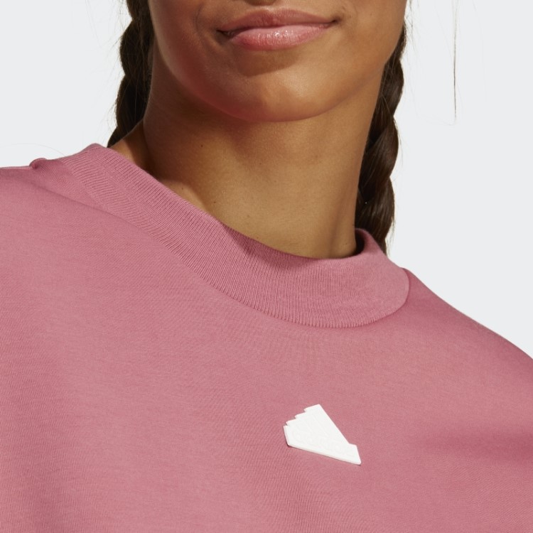 Moletom Rosa Adidas Future Icons Com As Três Listras