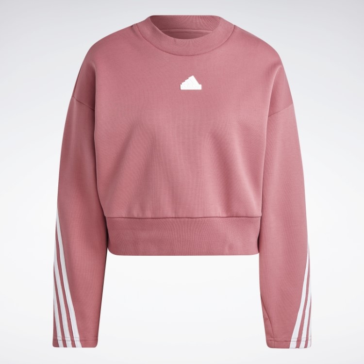 Moletom Rosa Future Icons Com As Três Listras Adidas