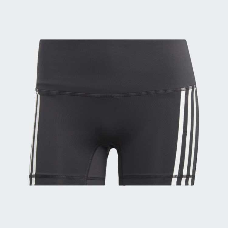 Leggings Curtas Com As Três Listras Pretas Adidas