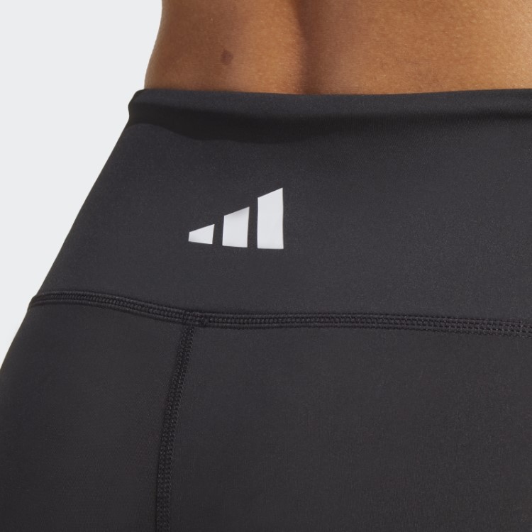 Leggings Curtas Com As Três Listras Pretas Adidas