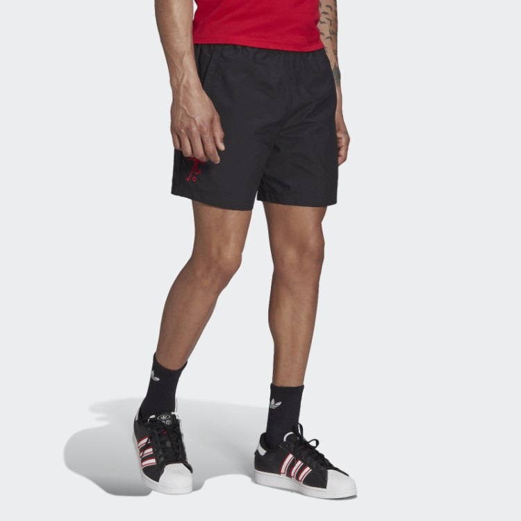 Bermuda De Inatividade Do Manchester United Dna Preto Adidas