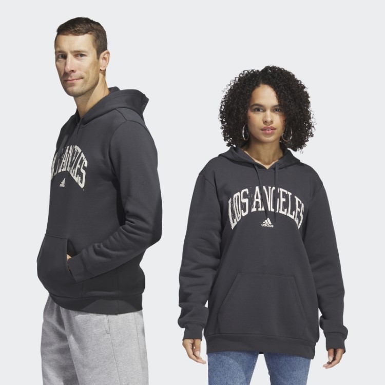 Moletom Com Capuz Gráfico Los Angeles (gênero Neutro) Adidas Carbon