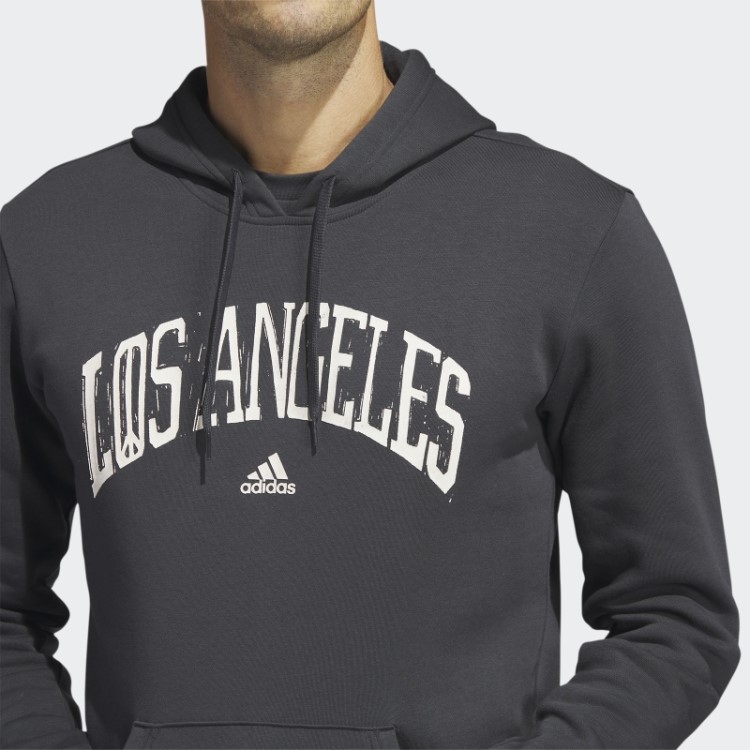 Moletom Com Capuz Gráfico Los Angeles (gênero Neutro) Adidas Carbon