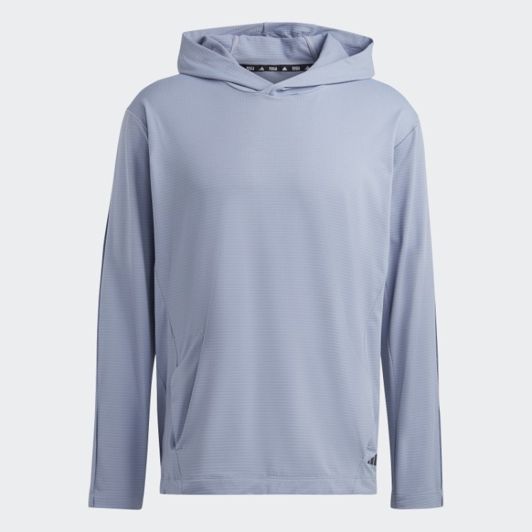 Moletom Com Capuz Prateado E Violeta Para Yoga Adidas