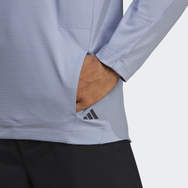Moletom Com Capuz Prateado E Violeta Para Yoga Adidas