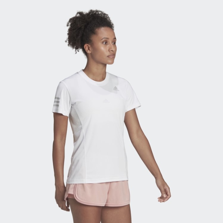 Camiseta De Tênis Branca Adidas Club