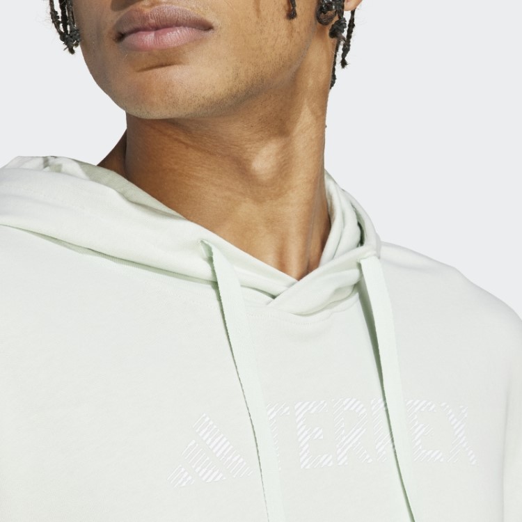Moletom Com Capuz Terrex Grande Logo (gênero Neutro) Adidas Verde