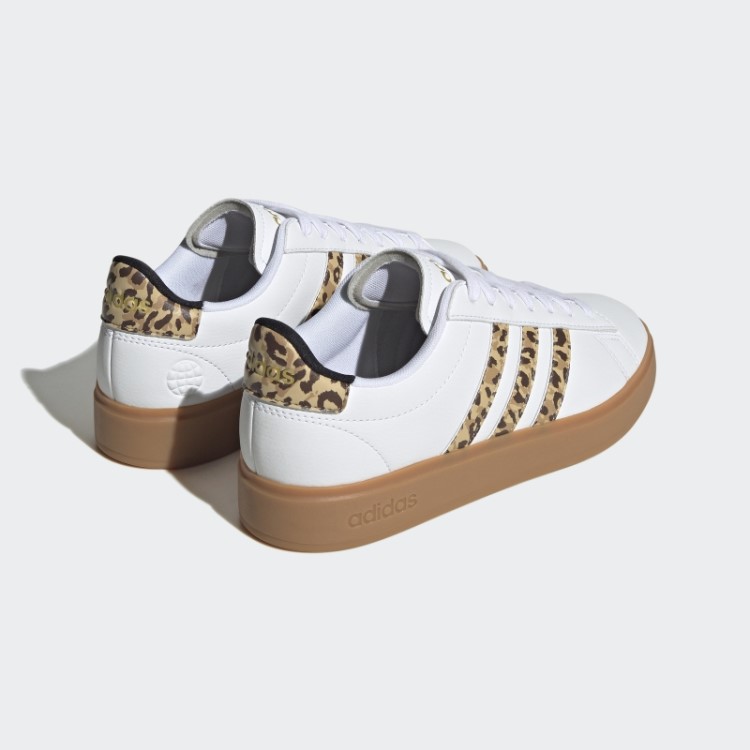 Quente Adidas Grand Court Cloudfoam Estilo De Vida Tênis Confortável Preto