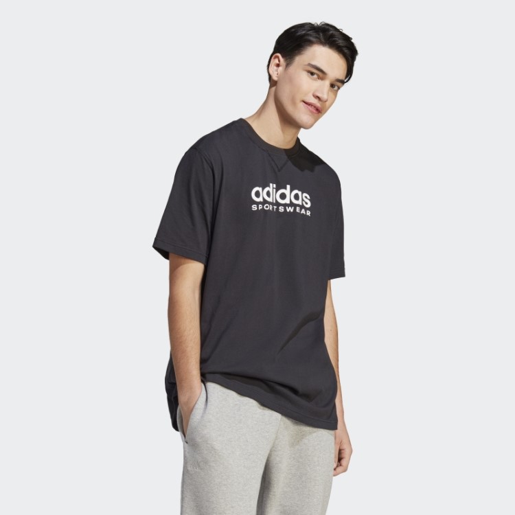 Camiseta Preta Adidas All Szn Com Estampa