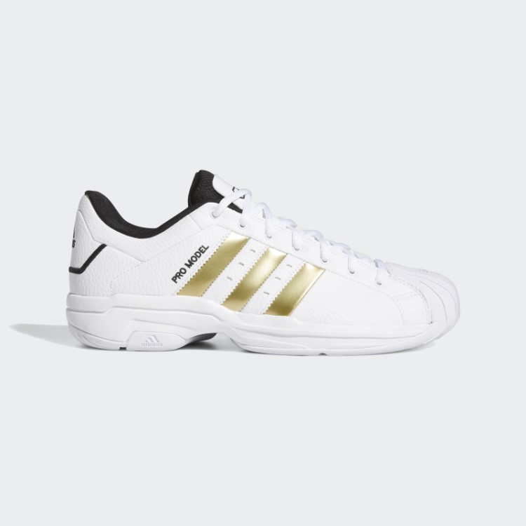 Adidas Pro Model 2g Sapatos Baixos Ouro Metálico
