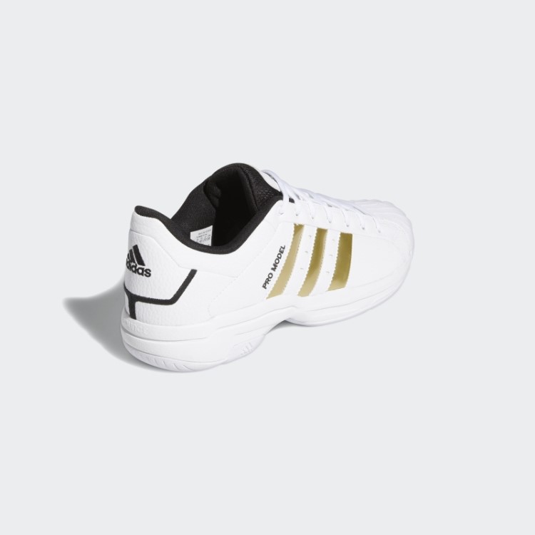 Adidas Pro Model 2g Sapatos Baixos Ouro Metálico