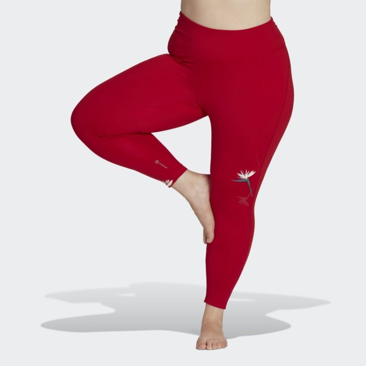 Legging Vermelho Adidas Thebe Magugu 7/8 (tamanho Grande)