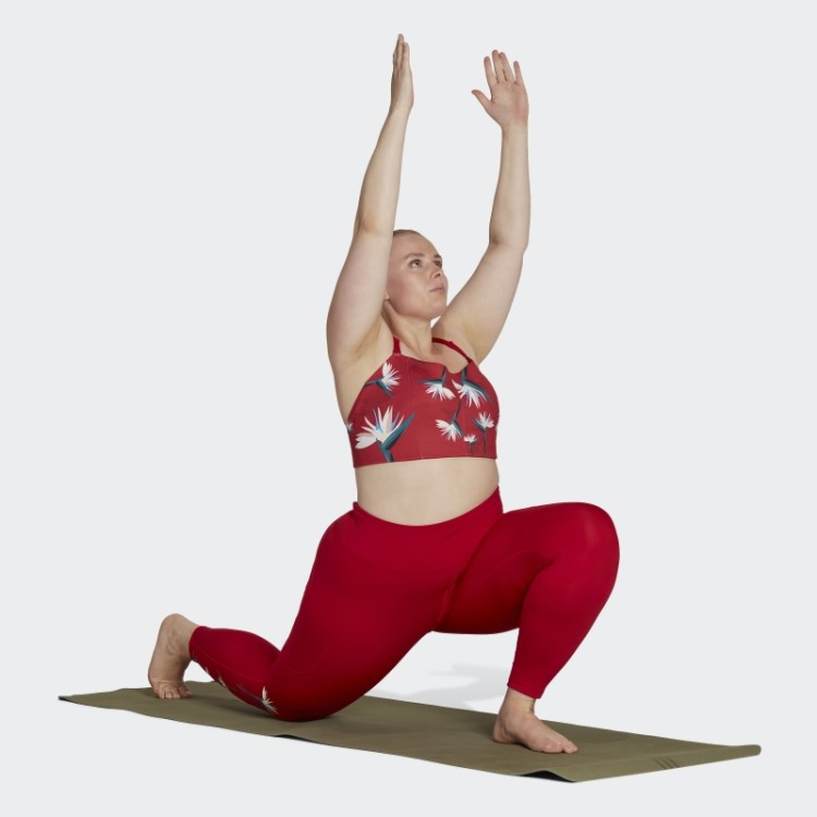Legging Vermelho Adidas Thebe Magugu 7/8 (tamanho Grande)