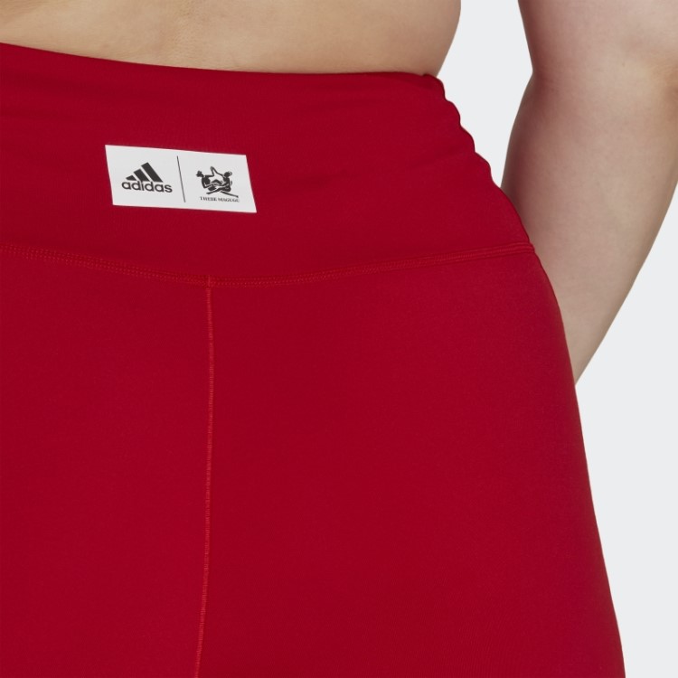 Legging Vermelho Adidas Thebe Magugu 7/8 (tamanho Grande)