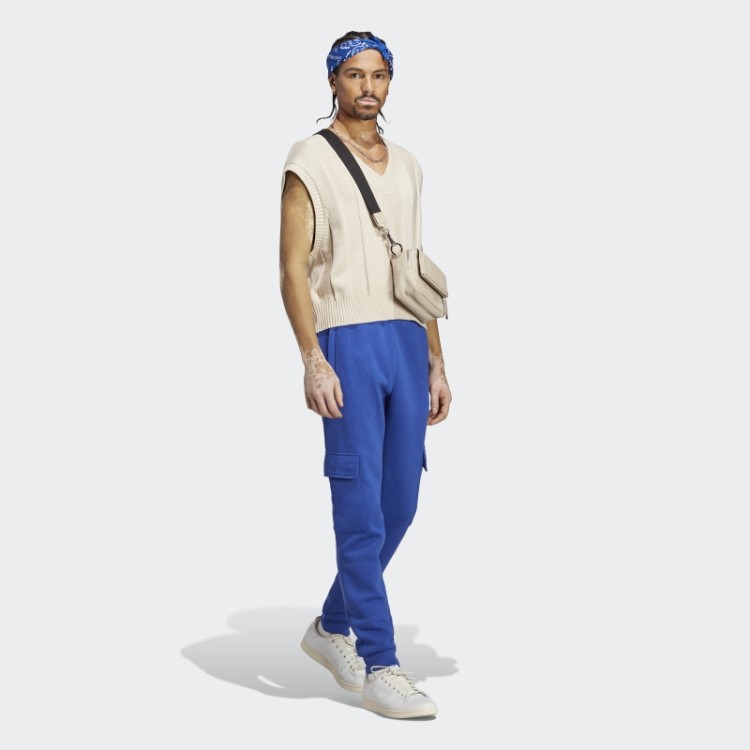 Calça Cargo Adidas Trefoil Essentials Azul