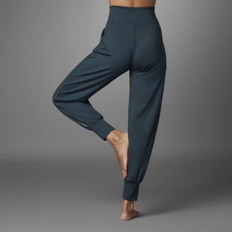 Calça De Ioga Verde Autêntico Equilíbrio Moda Adidas