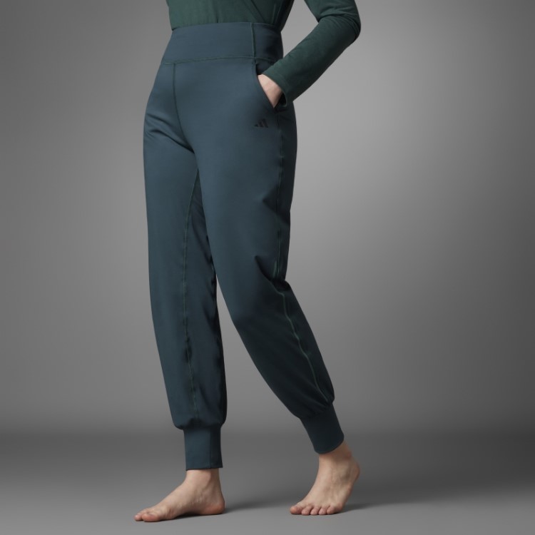 Calça De Ioga Verde Autêntico Equilíbrio Adidas