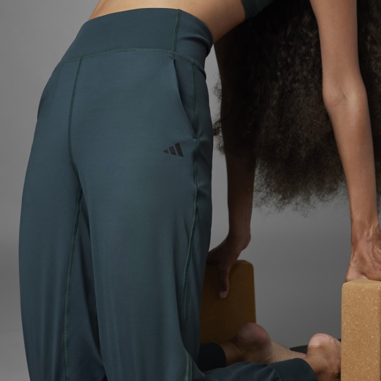 Calça De Ioga Verde Autêntico Equilíbrio Adidas