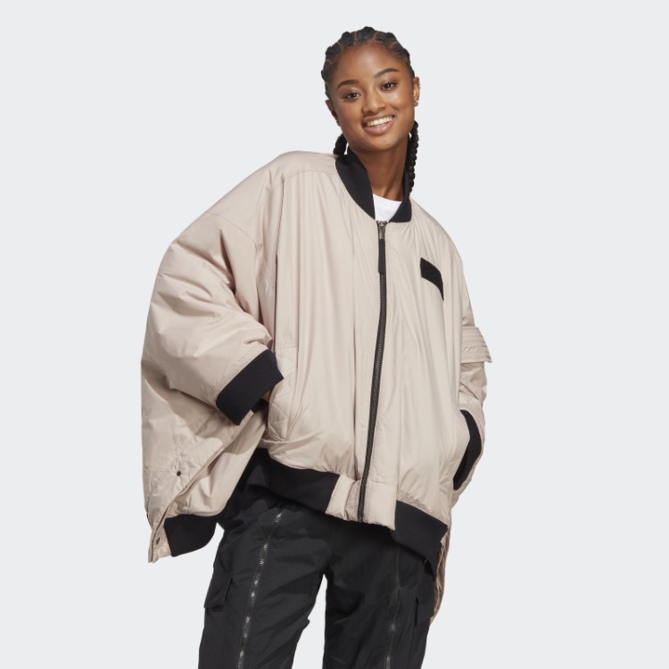Taupe Adidas X Parley Jaqueta Bomber Moda