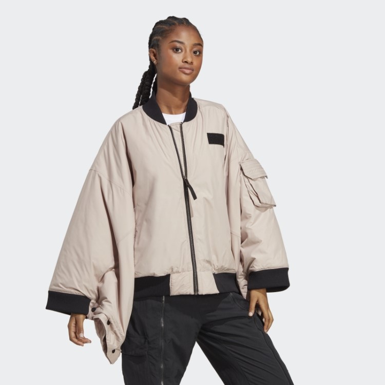 Taupe Adidas X Parley Jaqueta Bomber Moda