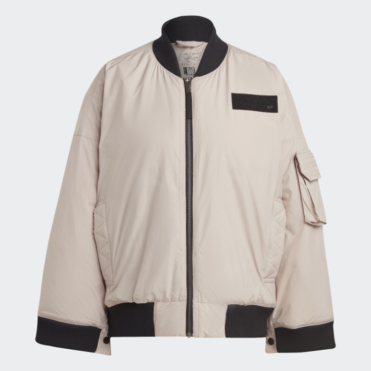 Taupe Adidas X Parley Jaqueta Bomber Moda