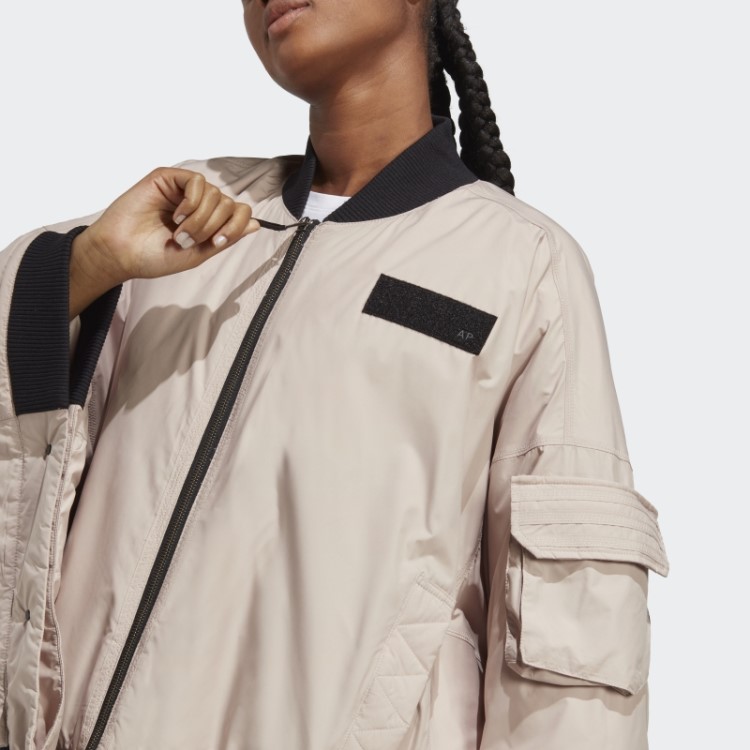Taupe Adidas X Parley Jaqueta Bomber Moda