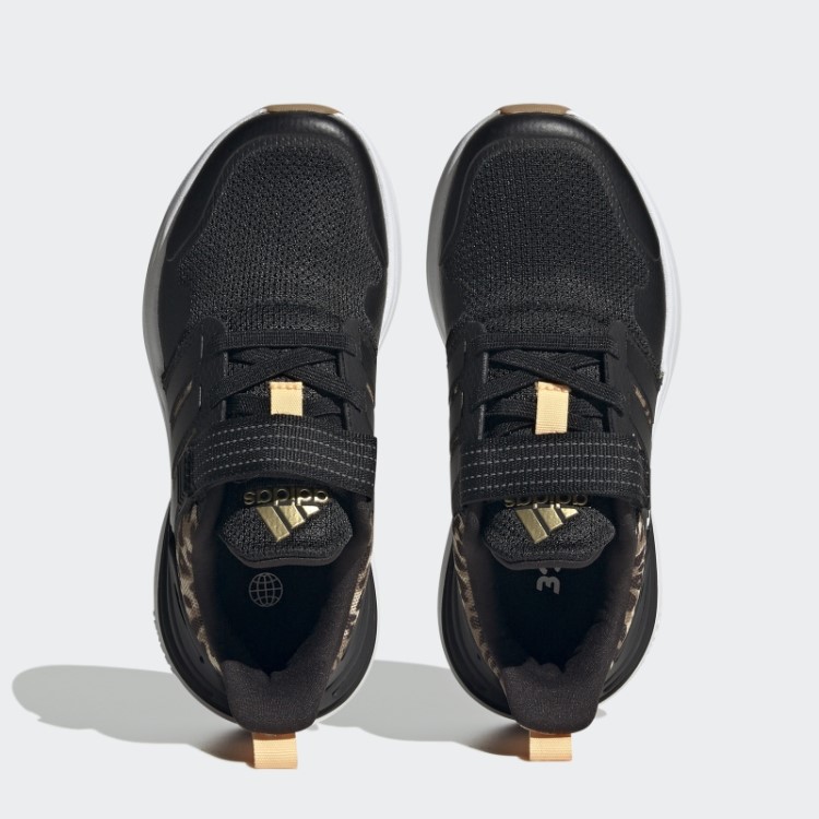 Sapatilha Rapidasport Bounce Elástica Com Tira Superior Em Renda Preta Adidas